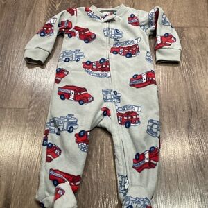 Baby boy fleece sleeper